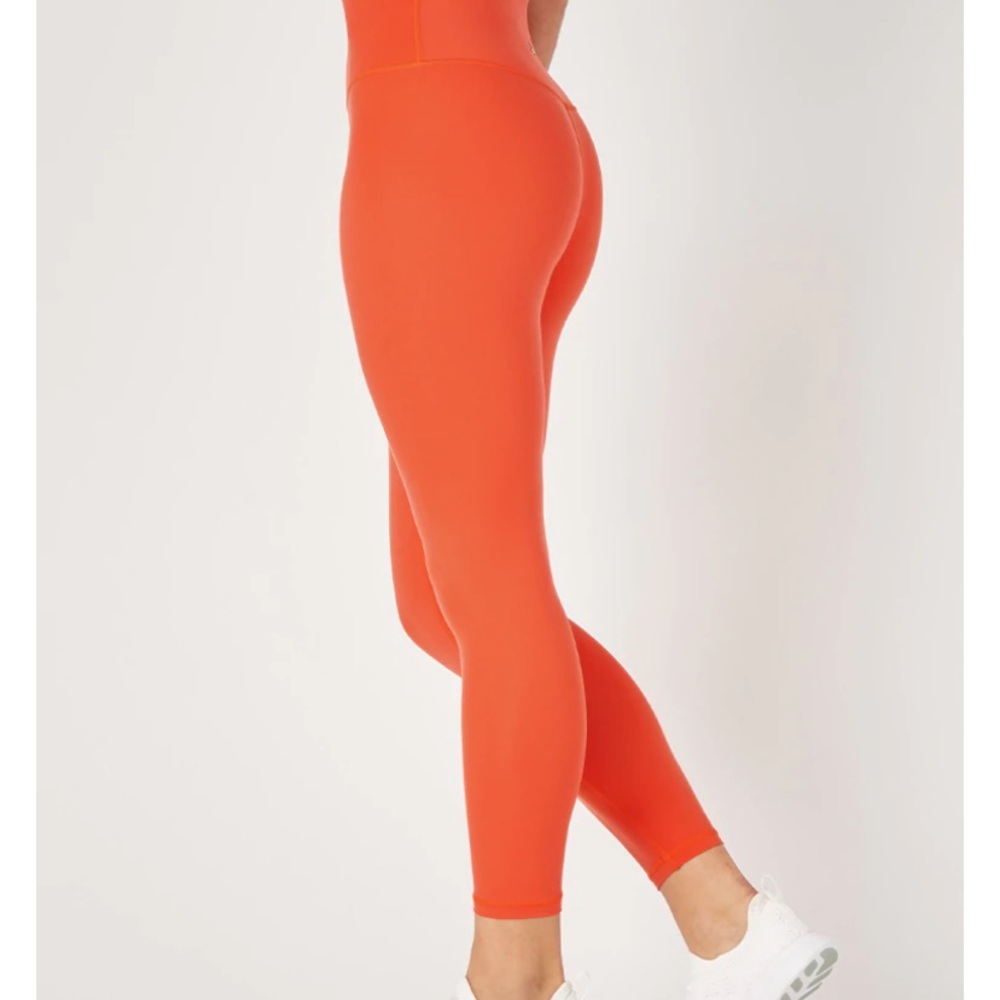 Glyder Pure Hot Coral Length High Rise Workout Athletic Leggings Women’s New. M